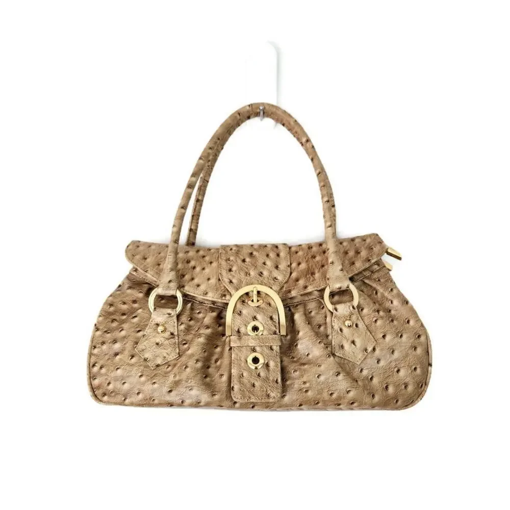 The Find Women's Beige Bubble Gator Faux Leather Handbag - Picture 1 of 6